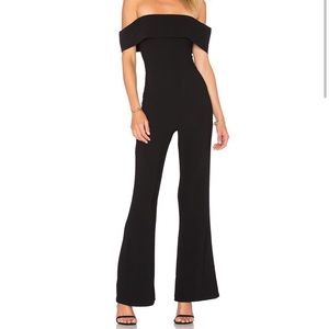 Superdown Aubrey off the shoulder jumpsuit